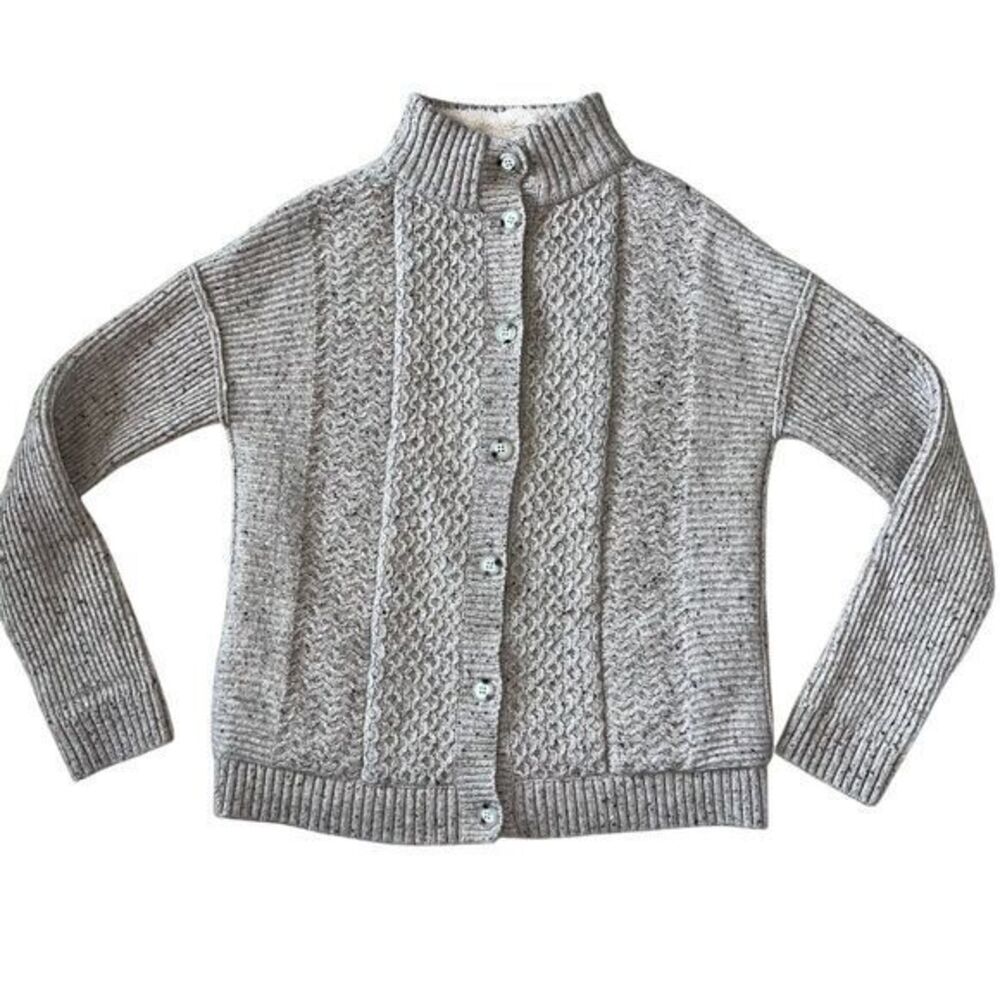 Carbon2Cobalt Women's Wool‎ Blend Multi Textured Knit Cardigan Sweater Size XS